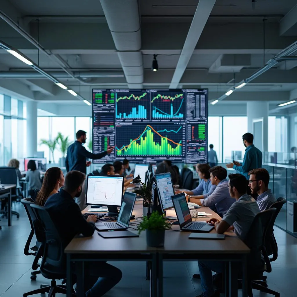 Espace de travail collaboratif moderne